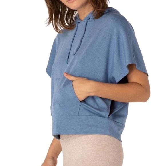 Beyond Yoga Tops - Beyond Yoga Sweatshirt Womens Medium Open Side After Yoga Gym Athletic Hoodie